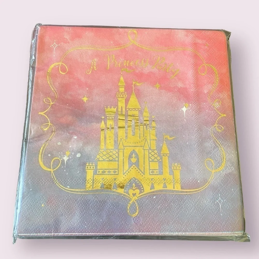 Disney Princess Birthday Party Supplies Paper Castle Napkins 6ft Garland Decor